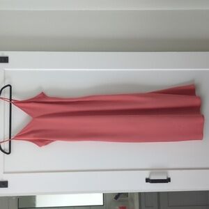 Clearance sale!!! Women's M Coral Satin-Like Maxi Dress